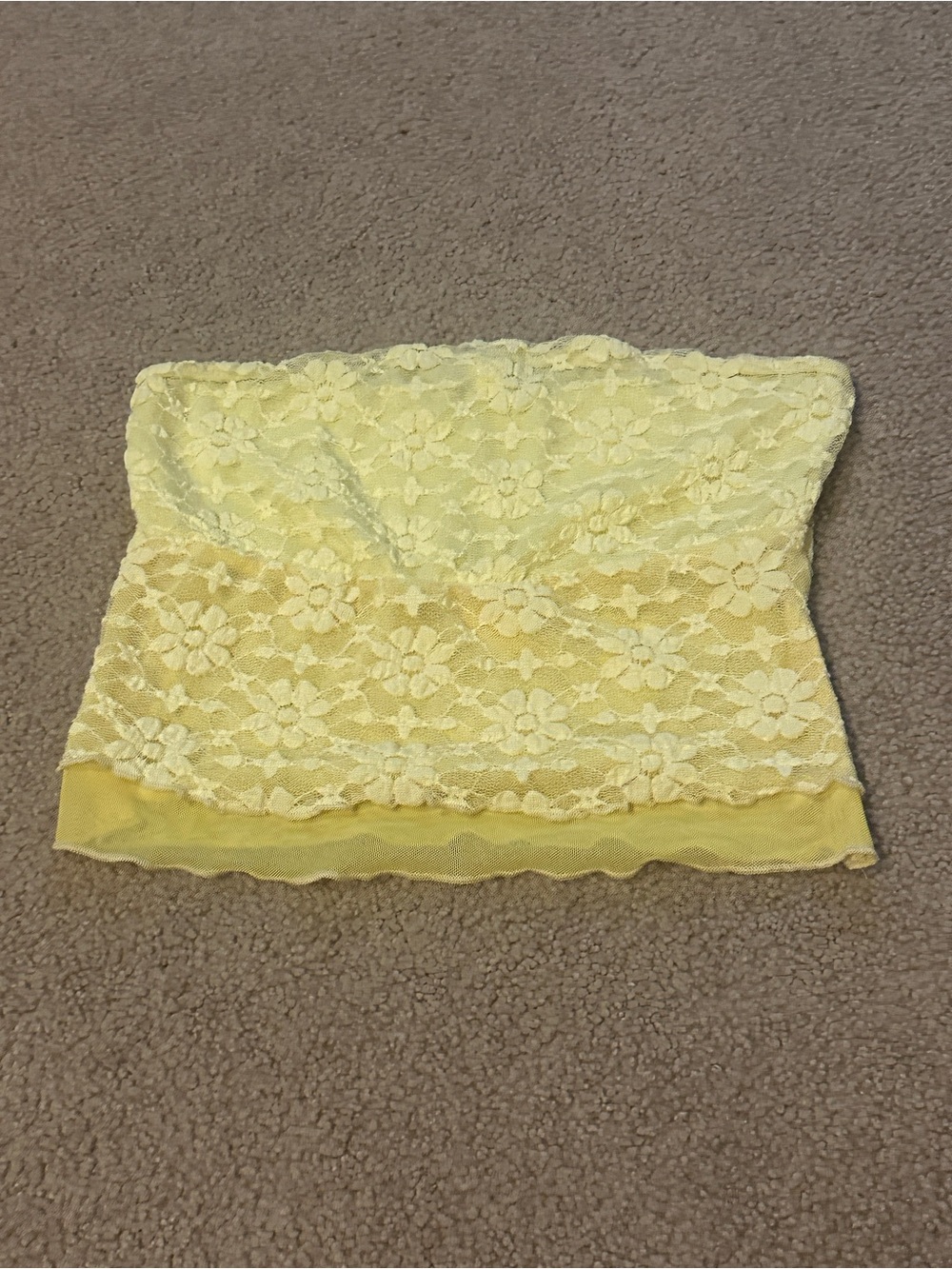 Kimchi Blue Yellow Lace Kids Skirt
